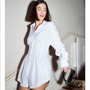 Cider white shirt dress